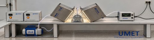 Figure 1: Experimental UV-Visible reactor setup developed and implemented at UMET